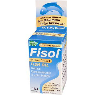 Fisol Fish Oil, Value Size, 180 Softgels, Natures Way
