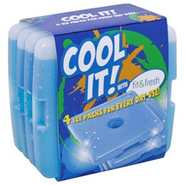 Fit & Fresh Kids Cool Coolers, Ice Packs, 1 Set, VitaMinder