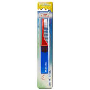 Fixed Head Nylon Toothbrush, Travel, Smile Brite