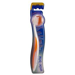 Fixed Head Nylon Toothbrush, V-Wave Soft, Smile Brite