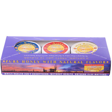 High Desert Flavored Honey Gift Pack (Fruit - Peach, Mango, Pineapple), 3 pc, CC Pollen Company