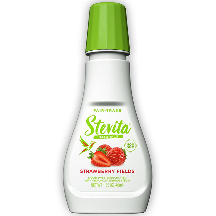 Flavors, Naturally Flavored Liquid Stevia, Strawberry, 1.35 oz, Stevita