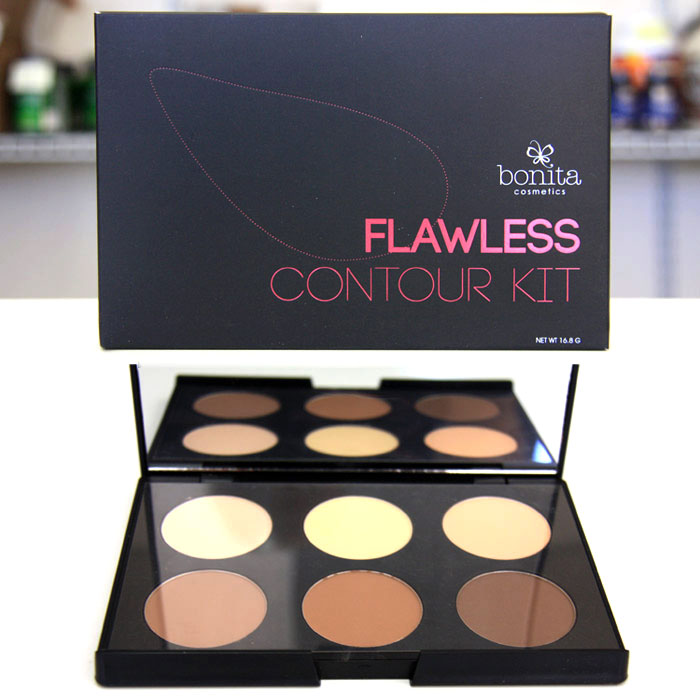 Flawless Contour Kit (6 Colors Face Powder), 16.8 g, Bonita Cosmetics