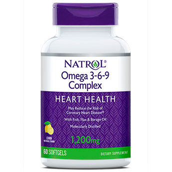 Natrol Flax Borage Omega-3 Complex 60 softgels from Natrol