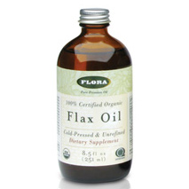 Flax Oil, Certified Organic, 8.5 oz, Flora Health