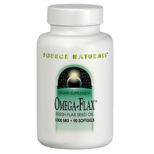 Flaxseed Oil 1000mg (Omega-Flax Seed Oil) 90 softgels from Source Naturals