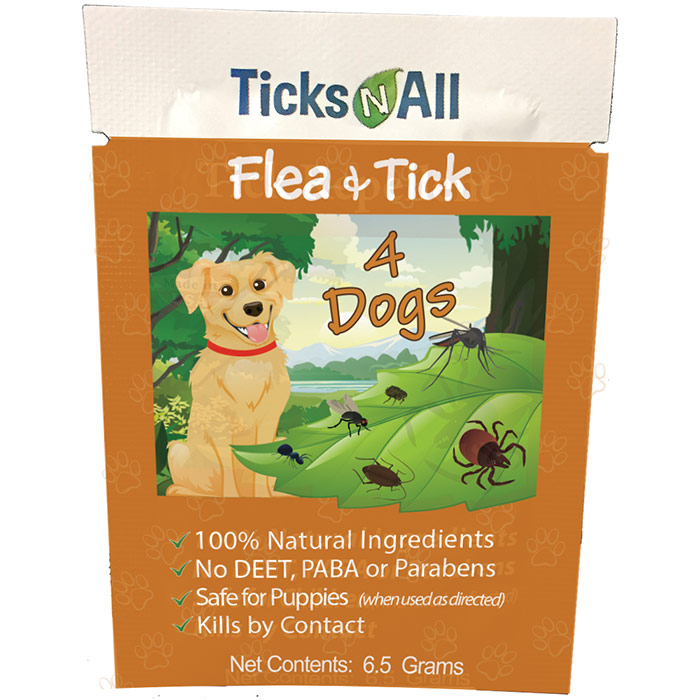 Flea & Tick 4 Dog Wipes, 50 ct, Ticks-N-All