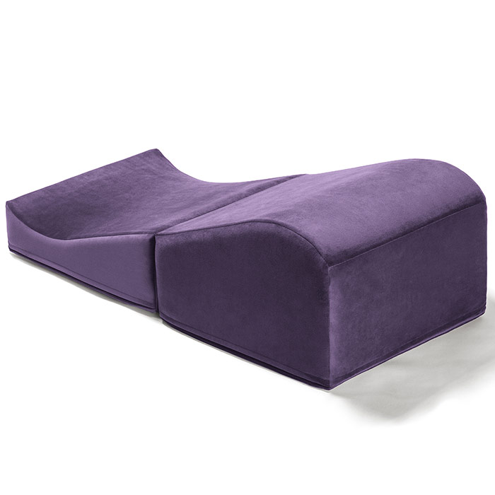 Flip Ramp Sex Positioning Pillow - Microvelvet Aubergine, Liberator Bedroom Adventure Gear