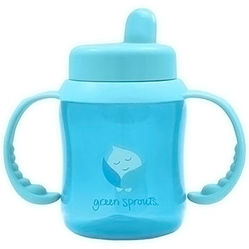 Flip-Top Sippy Cup, Aqua, 6 oz, Green Sprouts Baby Products