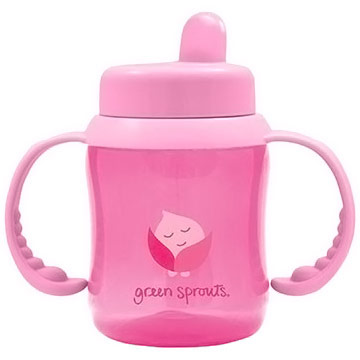 Flip-Top Sippy Cup, Pink, 6 oz, Green Sprouts Baby Products