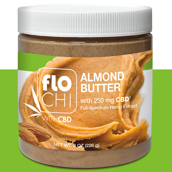 FloChi CBD Almond Butter Spread, 250 mg CBD, 8 oz (226 g), Irwin Naturals