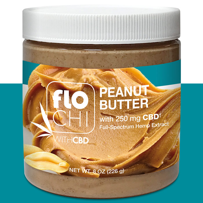 FloChi CBD Peanut Butter Spread, 250 mg CBD, 8 oz (226 g), Irwin Naturals