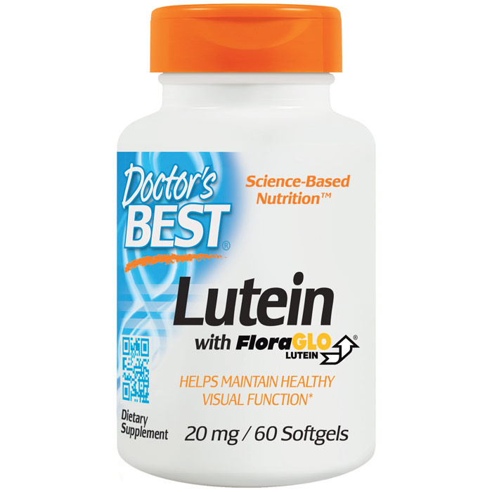 FloraGlo Lutein 20mg with Zeaxanthin, 60 Softgels, Doctors Best