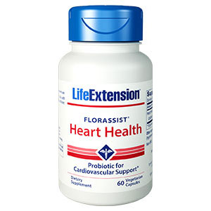 FlorAssist Heart Health, Probiotic Supplement, 60 Vegetarian Capsules, Life Extension