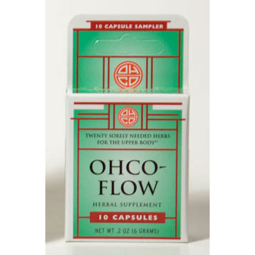 Flow, Upper Body Circulatory System Support, 10 Capsules, OHCO (Oriental Herb Company)