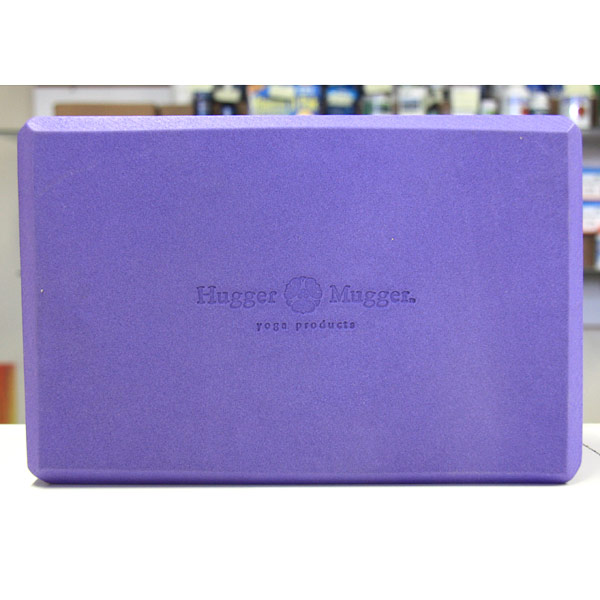 Foam Block 4 inch, Purple Block, Hugger Mugger Yoga Products