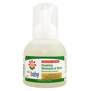 Lafes Baby Foaming Shampoo & Wash, 12 oz, Natural BodyCare