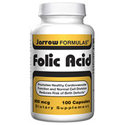 Folic Acid, 800 mcg 100 caps, Jarrow Formulas