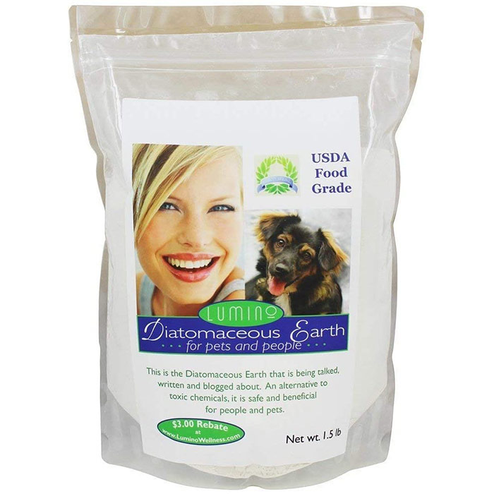 Food Grade Diatomaceous Earth for Pets & People, Value Size, 1.5 lb, Lumino Wellness