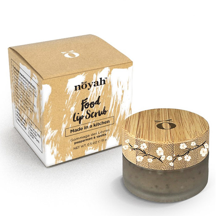 Food Grade Lip Scrub, Peppermint & Vanilla, 0.5 oz, Noyah