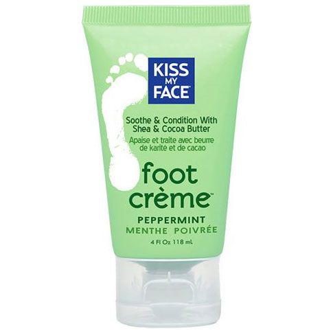 Kiss My Face Foot Cream Peppermint 4 oz, Kiss My Face
