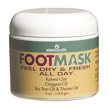 Zion Health Foot Mask Cream, 4 oz, Zion Health (Promotes Beautiful, Fragrant Feet)