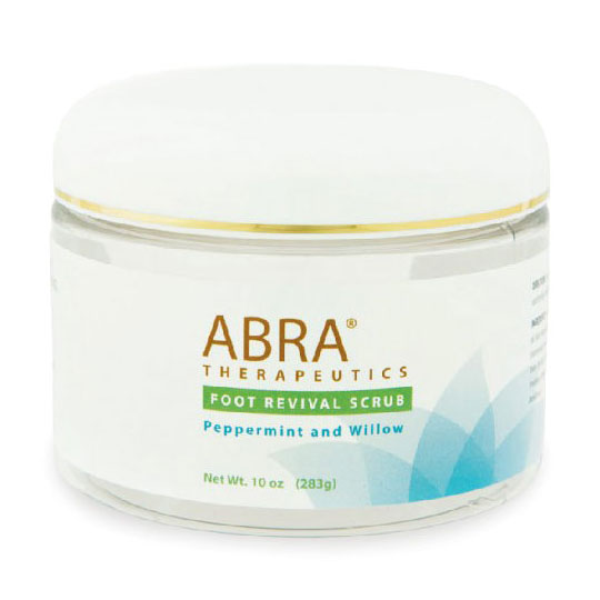 Abra Therapeutics Foot Revival Scrub, Peppermint & Willow, 10 oz, Abra Therapeutics