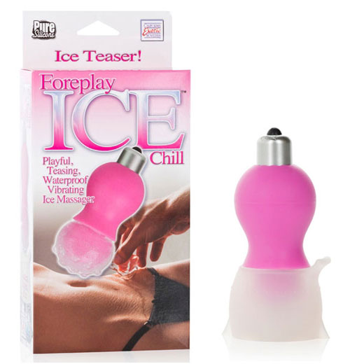 Foreplay Ice Chill Massager Vibrator - Pink, California Exotic Novelties