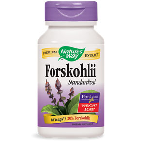 Forskohlii Extract Standardized, 20% Forskohlin, 60 Vcaps, Natures Way