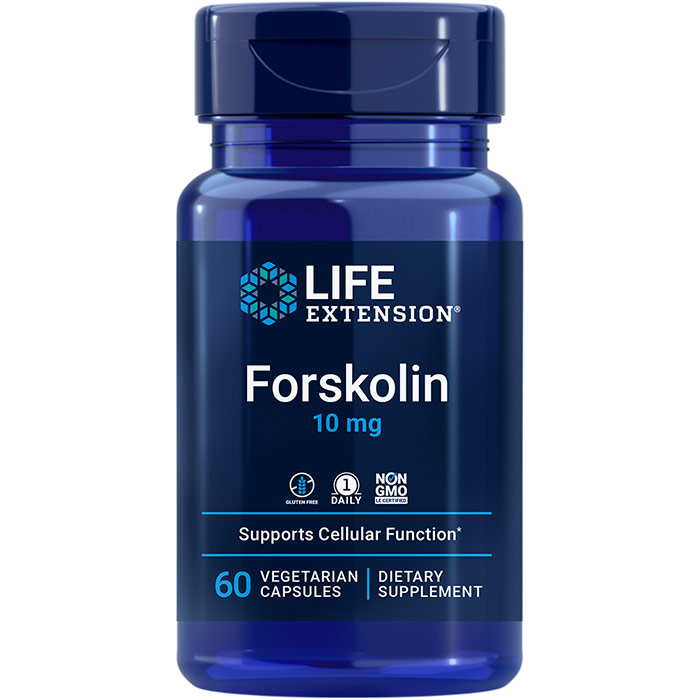 Forskolin 10 mg, Elemental Forskolin, 60 Capsules, Life Extension