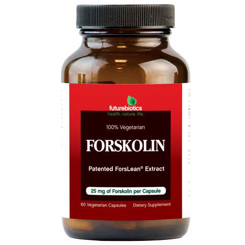 Forskolin (Standardized Coleus Forskohlii Root Extract), 60 Vegetarian Capsules, FutureBiotics