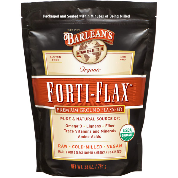 Barlean's Organic Oils Forti-Flax, Organic Ground Flaxseed Pouch, 28 oz, Barlean's Organic Oils