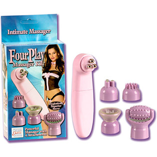 California Exotic Novelties Four Play Massager Kit, California Exotic Novelties