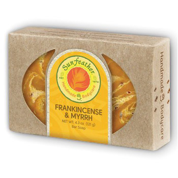 Frankincense & Myrrh Bar Soap, 4.3 oz, Sunfeather Soap
