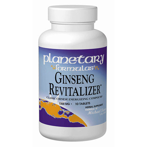 Planetary Herbals Ginseng Revitalizer Tabs, 10 Tablets