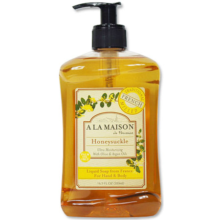 French Liquid Soap, Honeysuckle, 16.9 oz, A La Maison