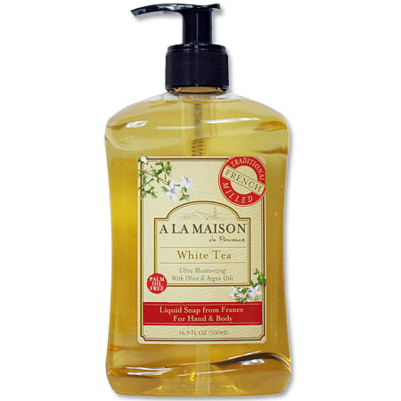 French Liquid Soap, White Tea, 16.9 oz, A La Maison