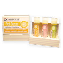 Fresh Squeezed, Citrus Inspired Lip Balms, Juice Collection Gift Set, 0.15 oz x 3 Pack, Crazy Rumors