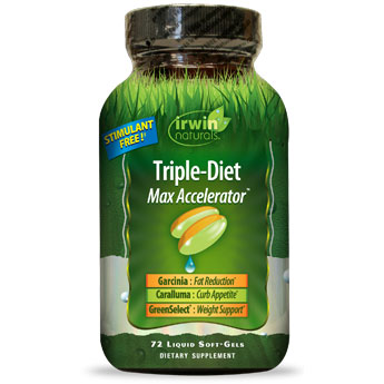 Triple-Diet Max Accelerator, Healthy Weight Loss, 72 Liquid Softgels, Irwin Naturals