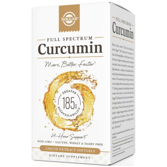 Full Spectrum Curcumin, 90 Liquid Extract Softgels, Solgar