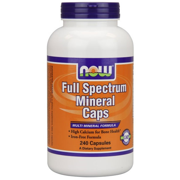 Full Spectrum Mineral (Multi Minerals) 240 Caps, NOW Foods
