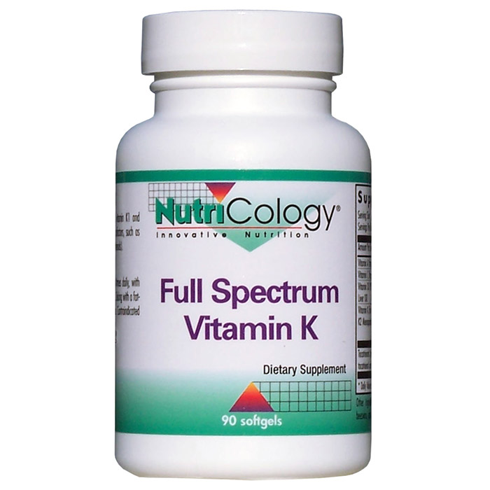 Full Spectrum Vitamin K 90 softgels from NutriCology