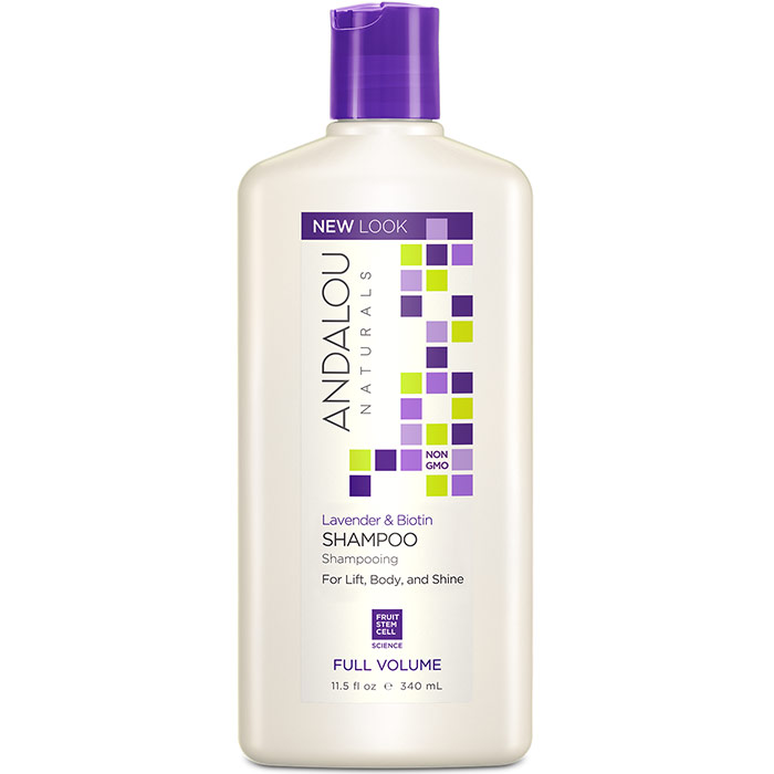 Full Volume Shampoo, Lavender & Biotin, 11.5 oz, Andalou Naturals