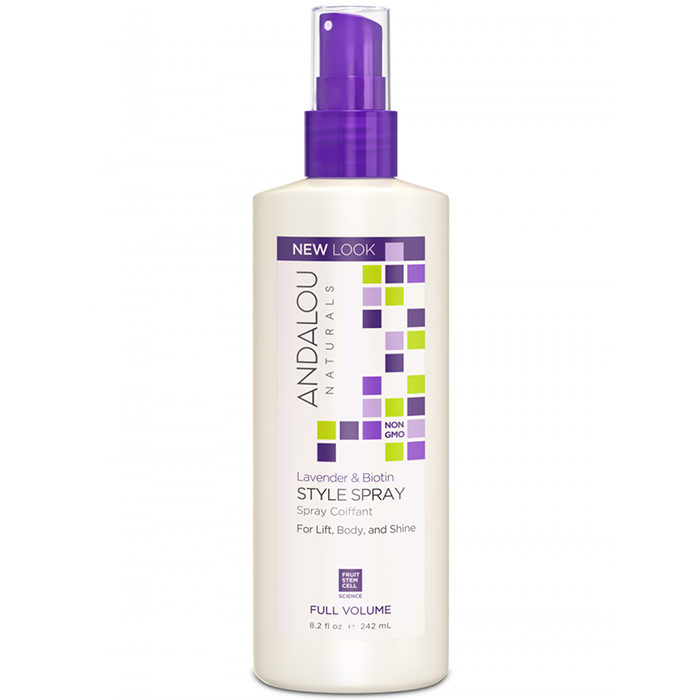Andalou Naturals Full Volume Style Spray, Lavender & Biotin, 8.2 oz, Andalou Naturals