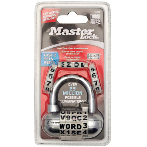 Fusion Password Lock, 1 Padlock, Master Lock