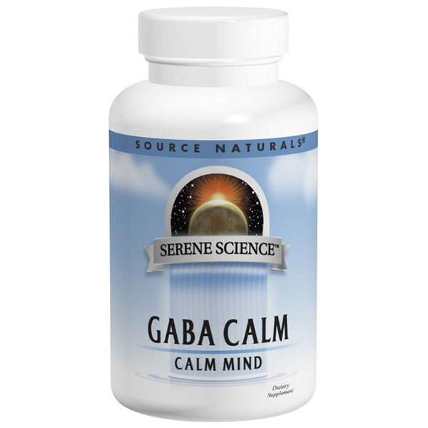 GABA Calm Sublingual, Peppermint Flavor, 120 Lozenges, Source Naturals