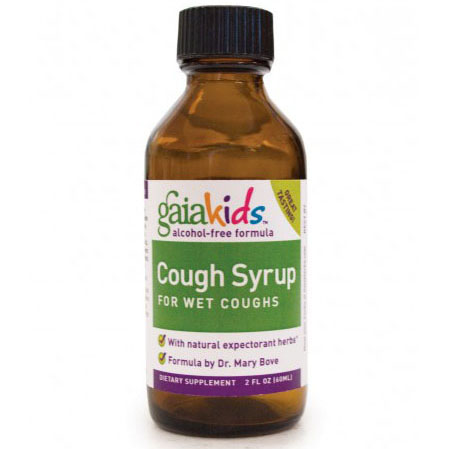 Gaia Herbs Gaia Kids Cough Syrup for Wet Coughs, 4 oz, Gaia Herbs