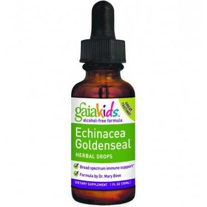 Gaia Kids Echinacea Goldenseal Herbal Drops, 1 oz, Gaia Herbs
