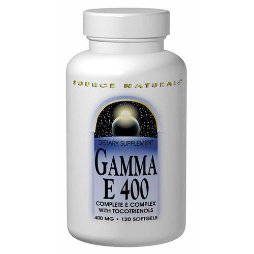 Gamma-E 400 Vitamin E Complex w/Tocotrienols 120 softgels from Source Naturals