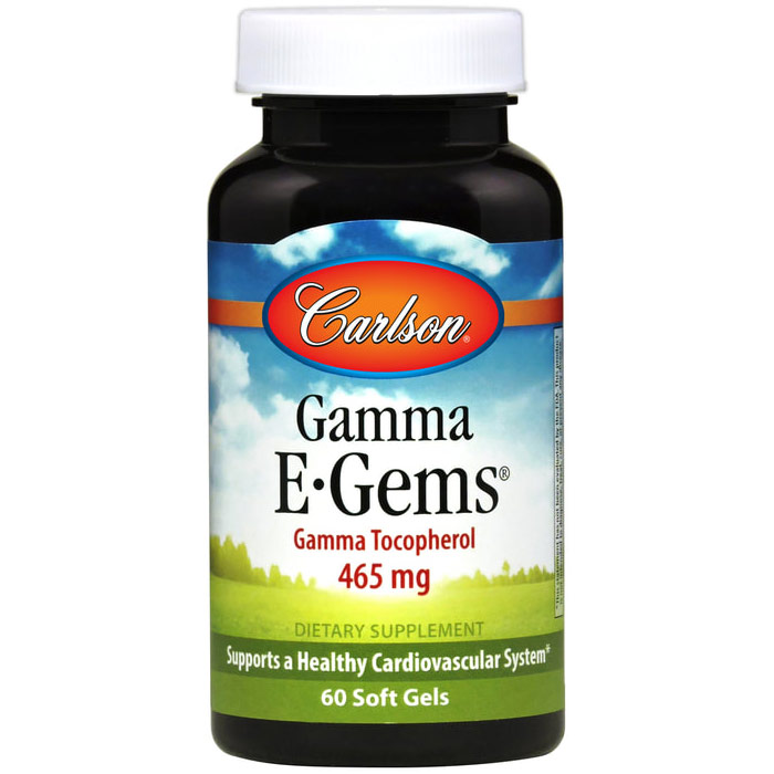 Gamma E-Gems, Gamma Tocopherol, 120 softgels, Carlson Labs